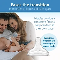 Dr. Browns Baby Dr. Brown's Options+ Wide Neck Baby Bottle, 3 Pack, Clear, 9 oz