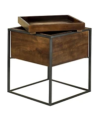 Coaster Home Furnishings Square Accent Table with Removable Top Tray