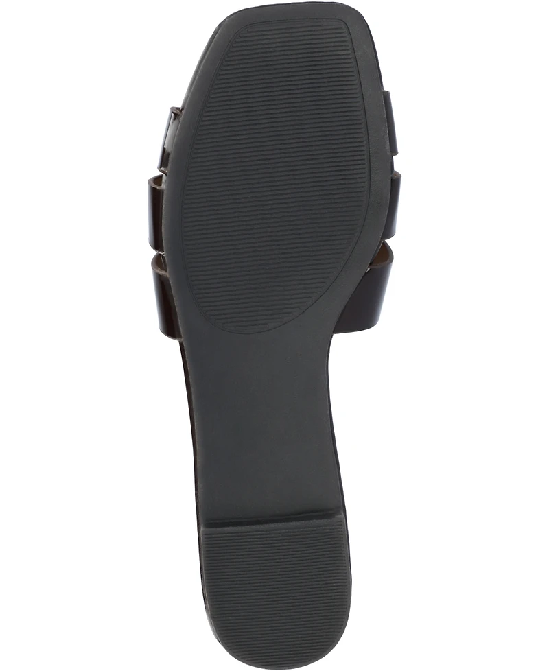 Journee Collection Women's Arrina Slip On Flat Sandals