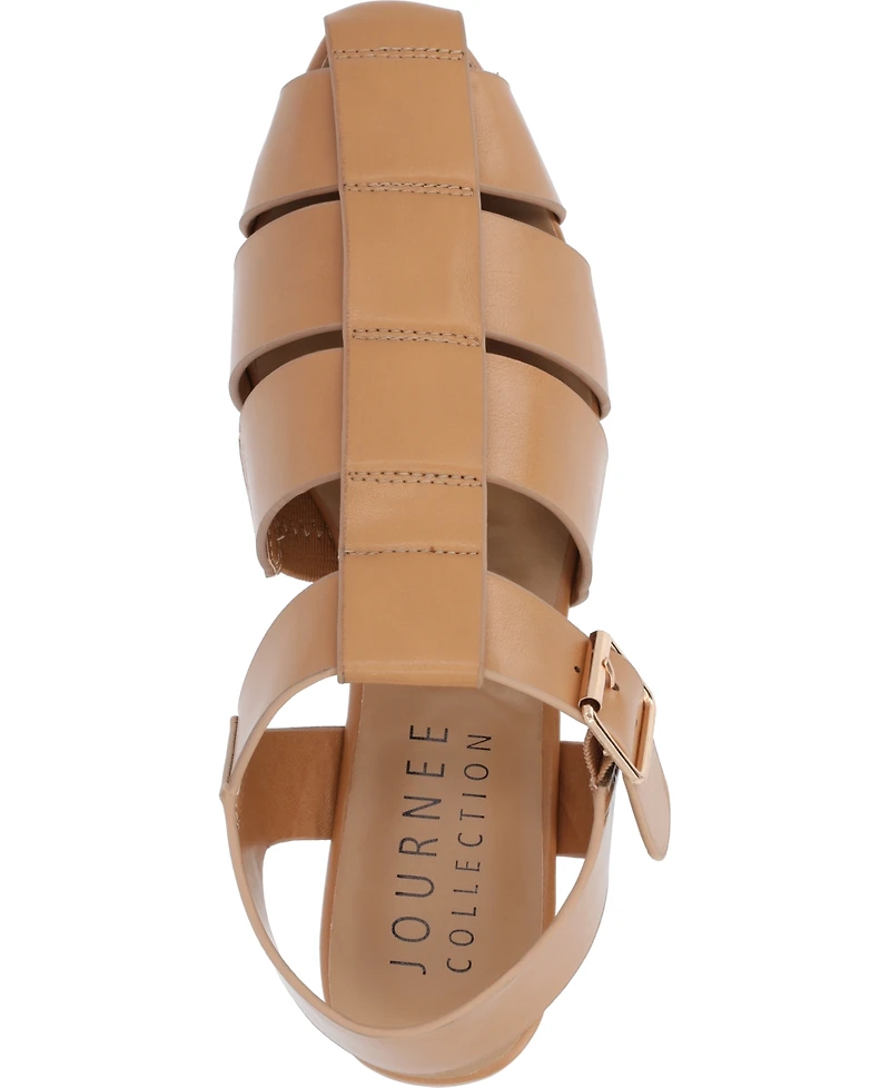 Journee Collection Women's Cailinna Caged Flats