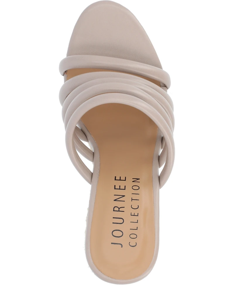 Journee Collection Women's Cynthie Platform Wedge Sandals