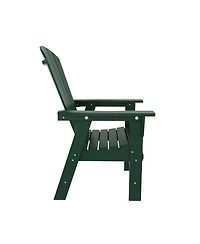 WestinTrends Outdoor Patio Shell-back Adirondack Dining Chair Weather Resistant