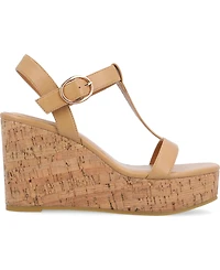 Journee Collection Women's Matildaa Platform Wedge Sandals