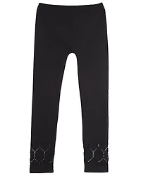 MeMoi Girls Lovely Lace Seamless Leggings