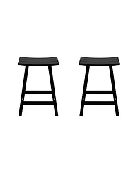 WestinTrends Outdoor Patio Adirondack Counter Height Stool Chair Set of 2
