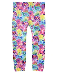 MeMoi Girls Spring Fever Seamless Flower Leggings