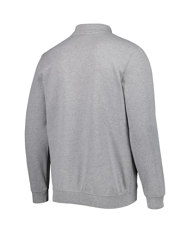 Men's Colosseum Heathered Gray Texas Longhorns Tortugas Quarter-Zip Sweatshirt