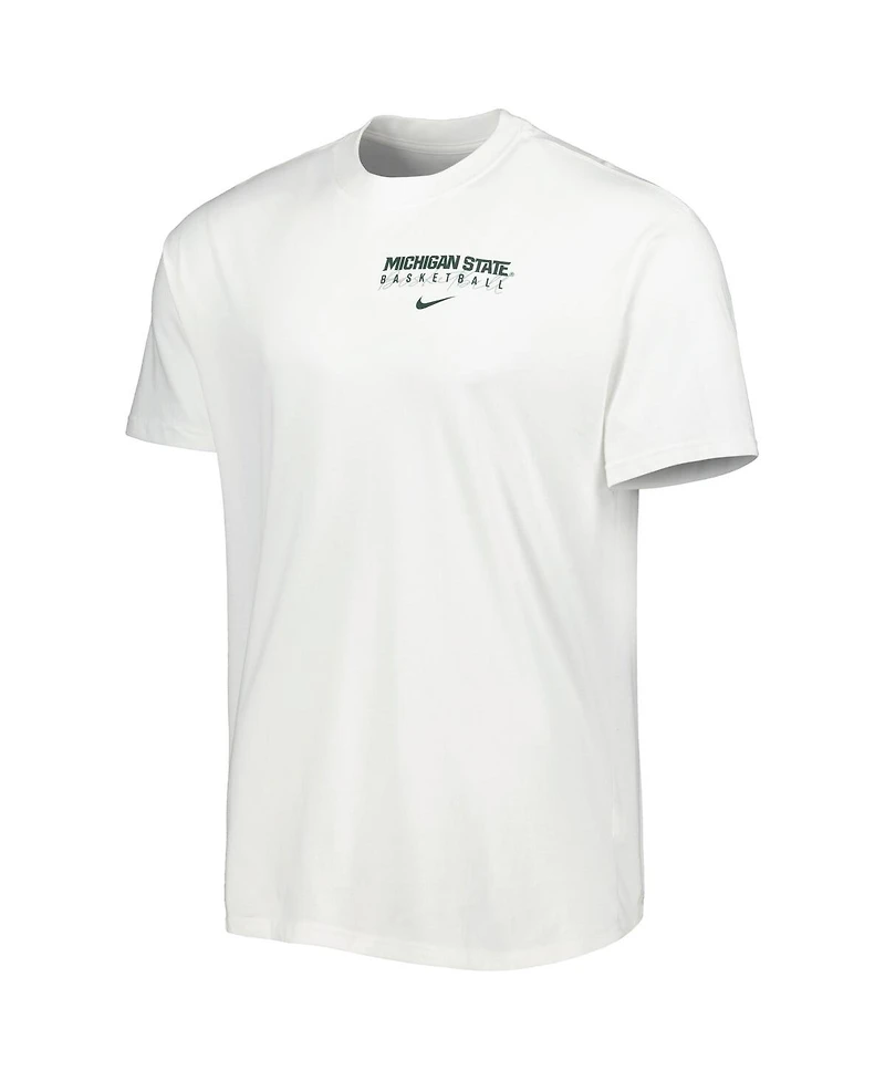 Men's Nike White Michigan State Spartans Basketball Movement Max90 T-shirt