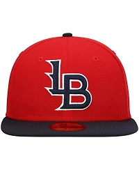 Men's New Era Red Louisville Bats Authentic Collection Team Home 59FIFTY Fitted Hat