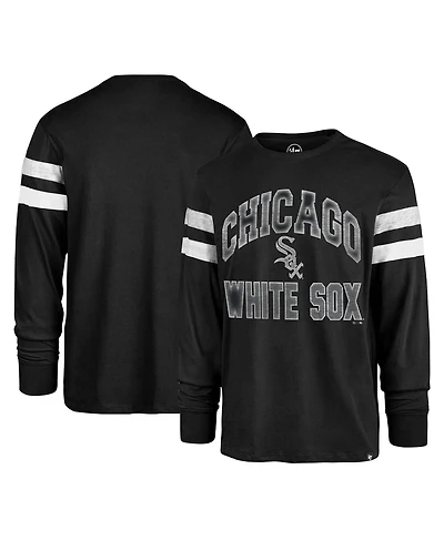 Men's '47 Brand Black Chicago White Sox Irving Long Sleeve T-shirt