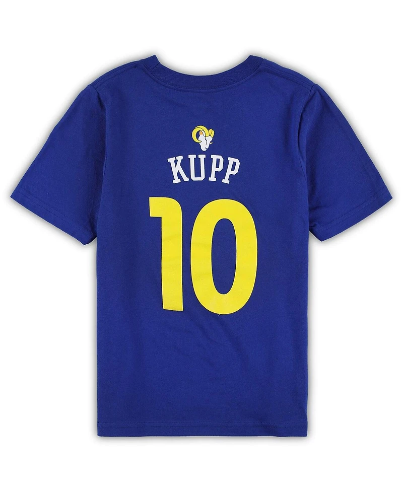 Preschool Boys and Girls Cooper Kupp Royal Los Angeles Rams Mainliner Team Player Name and Number T-shirt