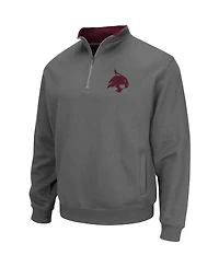 Men's Colosseum Charcoal Texas State Bobcats Tortugas Logo Quarter-Zip Jacket