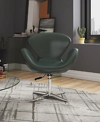 Manhattan Comfort Raspberry Adjustable Upholstered Swivel Chair