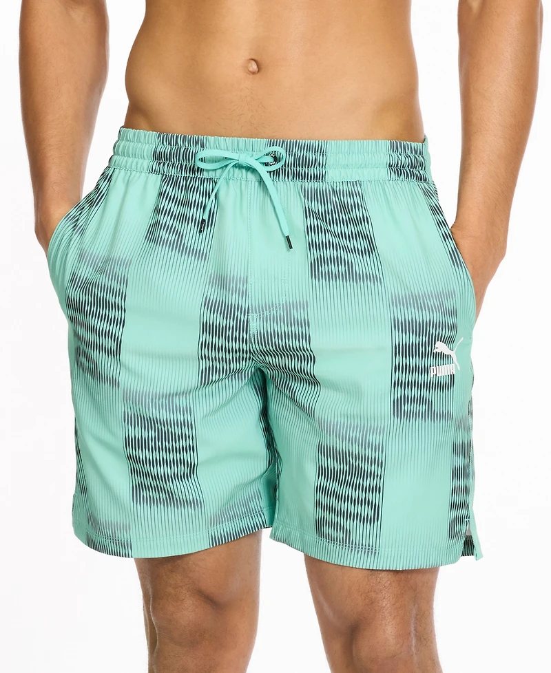 Puma Men's Printed 7" Swim Trunks
