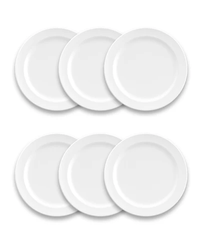 Abode Homewares Melamine Edge Matte Salad Plates, Set of 6