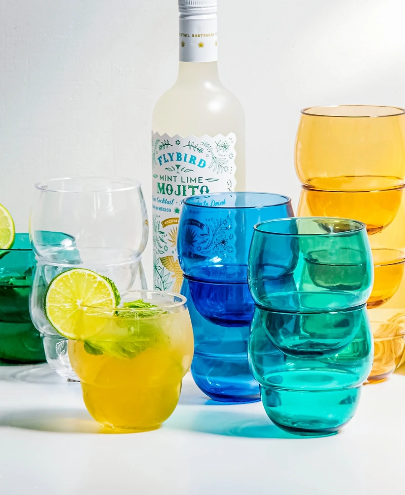 Abode Homewares Stacking Bubble Tumbler Cobalt Set of 6