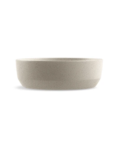 Abode Homewares Bevel Wheat Polypropylene Medium Bowl, Set of 2