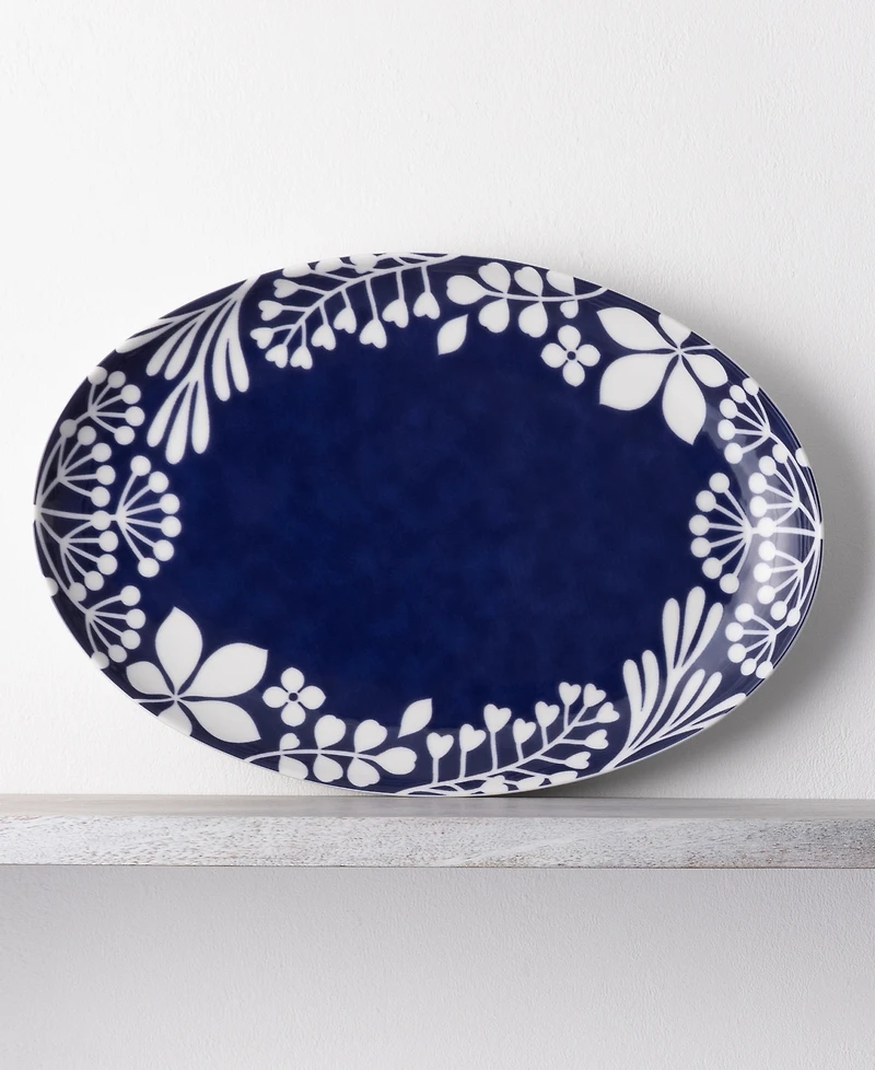 Noritake Bluefjord 16" Oval Platter