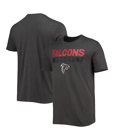 Men's '47 Brand Charcoal Atlanta Falcons Dark Ops Super Rival T-shirt