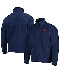 Men's Columbia Navy Detroit Tigers Steens Mountain Full-Zip Jacket
