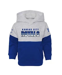Toddler Boys and Girls Royal, Heather Gray Kansas City Royals Two-Piece Playmaker Set