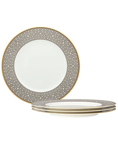 Noritake Infinity 4 Piece Dinner Plate Set, Service for