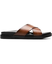 Stacy Adams Men's Montel Cross Strap Slide Sandal