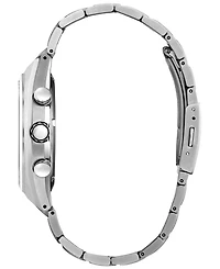 Citizen Eco-Drive Men's Chronograph Weekender Silver-Tone Titanium Bracelet Watch 43mm