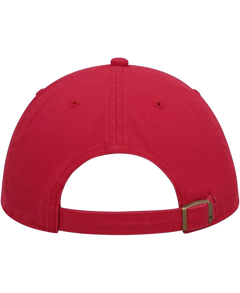 Men's '47 Brand Red Super Bowl Lvii Script Clean Up Adjustable Hat