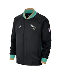 Men's Jordan Black, Mint Charlotte Hornets 2022/23 City Edition Showtime Thermaflex Full-Zip Jacket