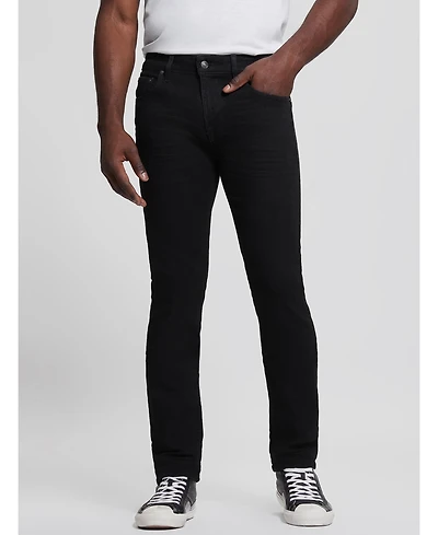 Guess Men's Eco Davis Black Wash Slim Straight Jeans
