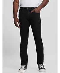 Guess Men's Eco Davis Black Wash Slim Straight Jeans