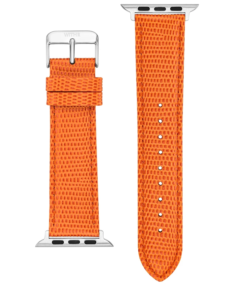 WITHit Genuine Lizard Grain Leather Band designed for Apple Watch 42mm (Series 1-3 only) & 44/45/46/49mm (Ultra & Ultra 2