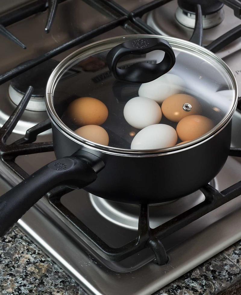 Ecolution Aluminum Quart Evolve Non-Stick Saucepan with Glass Lid