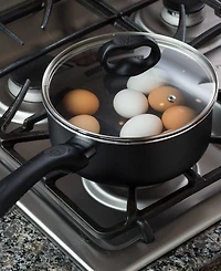 Ecolution Aluminum Quart Evolve Non-Stick Saucepan with Glass Lid