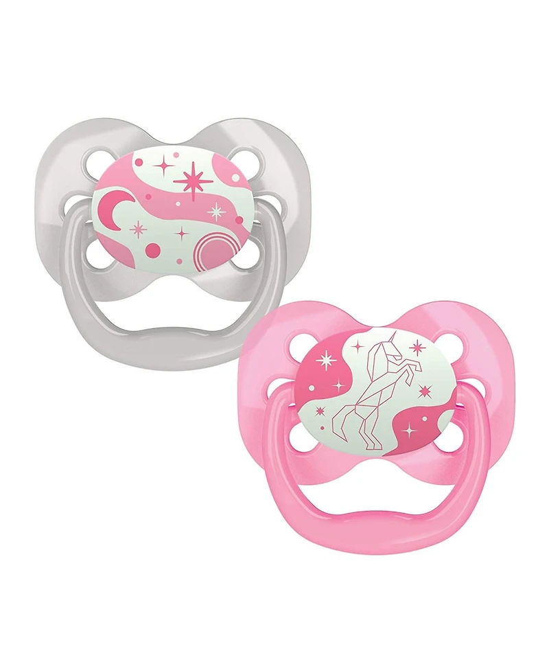 Dr. Browns Advantage Symmetrical Pacifier, Pink, 4 Pack