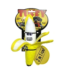 Tuffy Funny Food Banana, 2-Pack Dog Toys