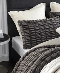 Karl Lagerfeld Paris Ruched 3 Piece Duvet Cover Set, Full/Queen