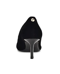 Nine West Women's Kuna 9X9 Kitten Heel Pointy Toe Dress Pumps