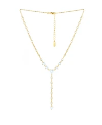 Ettika Queen of Hearts Cubic Zirconia Lariat Necklace