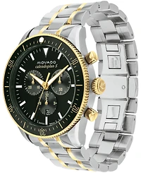 Movado Men's Calendoplan S Swiss Quartz Chronograph Two Tone Stainless Steel Watch 42mm