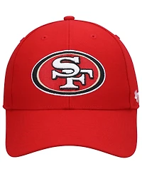 Men's '47 Brand Scarlet San Francisco 49ers Logo Mvp Adjustable Hat