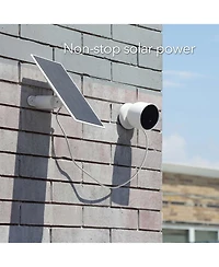 Wasserstein Solar Panel for Google Nest Cam Outdoor or Indoor, Battery - 2.5W Solar Power - Made for Google Nest (2 Pack)