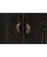 Baxton Studio Denali Modern and Contemporary 41.7" Two-Tone and Finished Wood and Metal Storage Cabinet