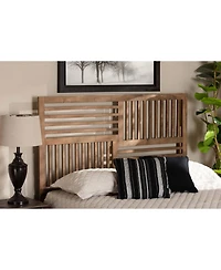 Baxton Studio Adler Modern and Contemporary Transitional Queen Size Finished Wood Headboard
