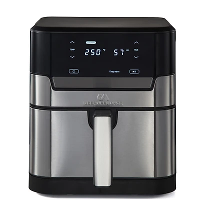 Uber Appliance Air fryer Xl Premium - 7 Quart Stainless Steel - Pfoa/Ptfe Free Ceramic non stick