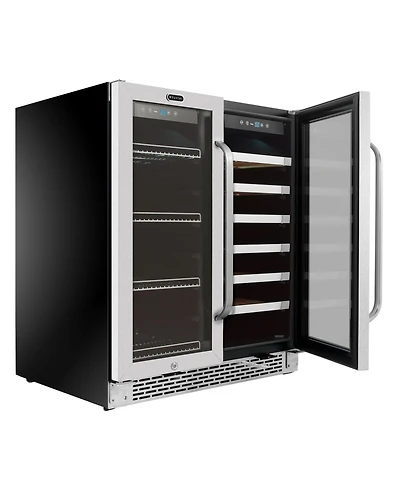 Whynter 30" Built-In French Door Dual Zone Beverage Center
