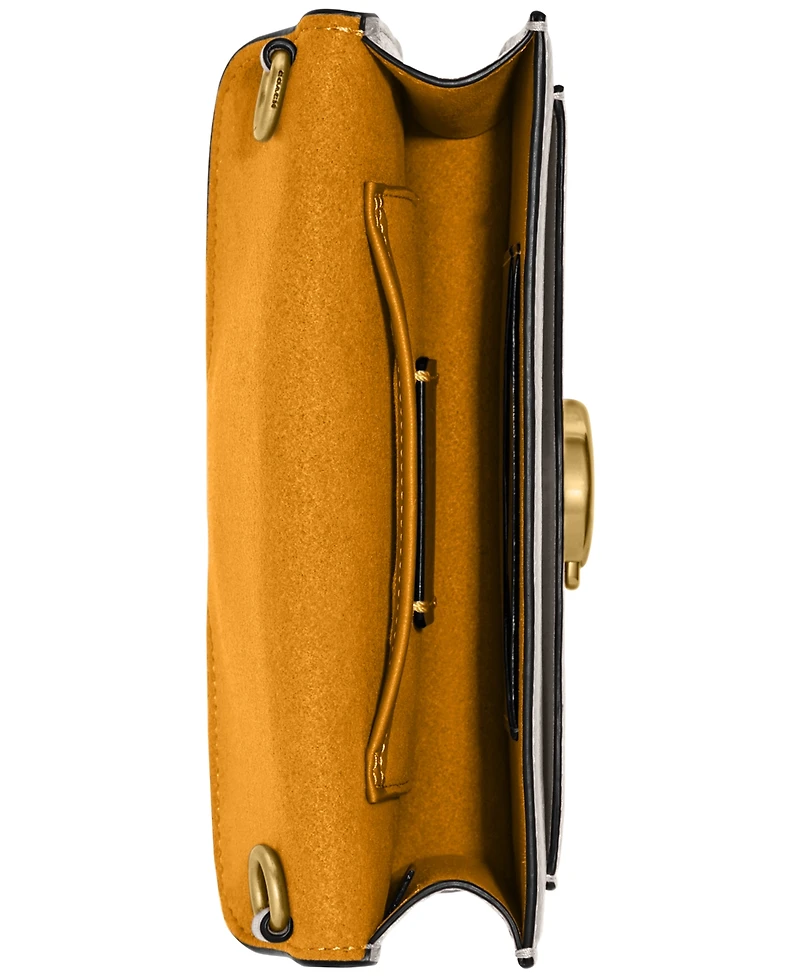 Coach Tabby Polished Pebble Leather Crossbody Wristlet