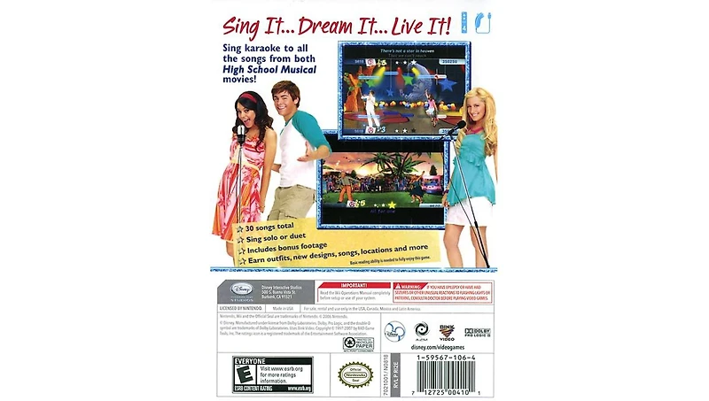 High School Musical Sing It Game Only - Nintendo Wii