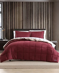 Eddie Bauer Sherwood Reversible Micro-suede Sherpa Comforter Set, Twin